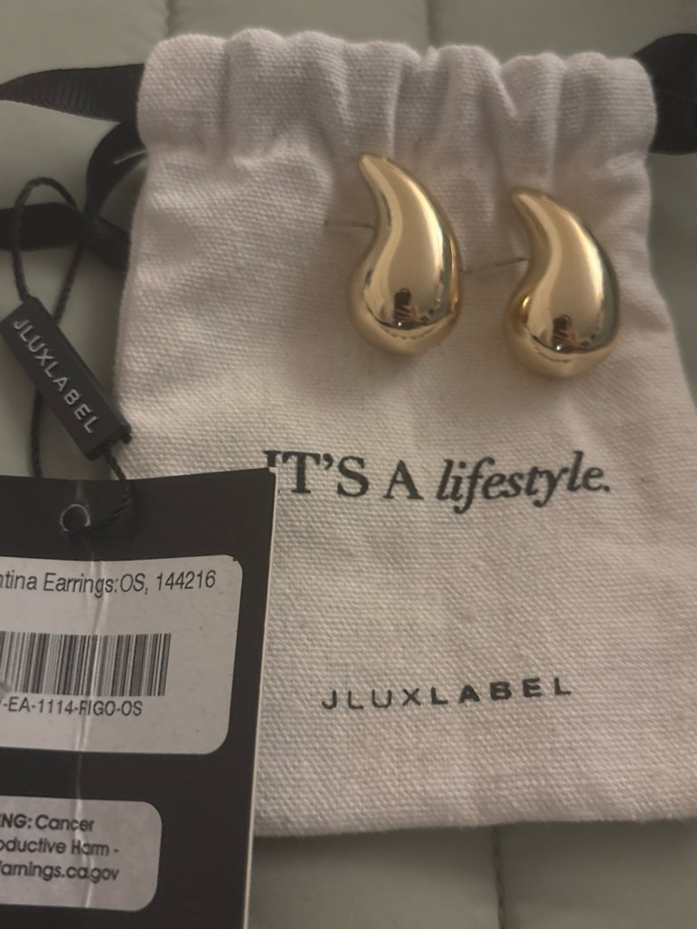 JLUXLABEL gold santina Earrings